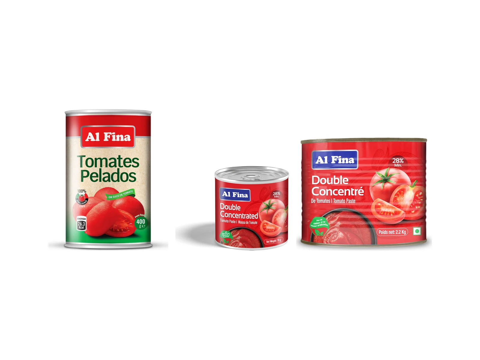 Al Fina · Concentré de tomate et tomates pelées